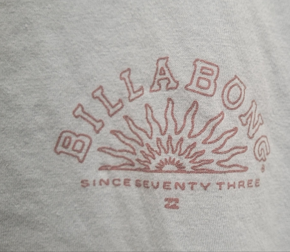 Billabong Sky Blue Tee with Sun Graphic